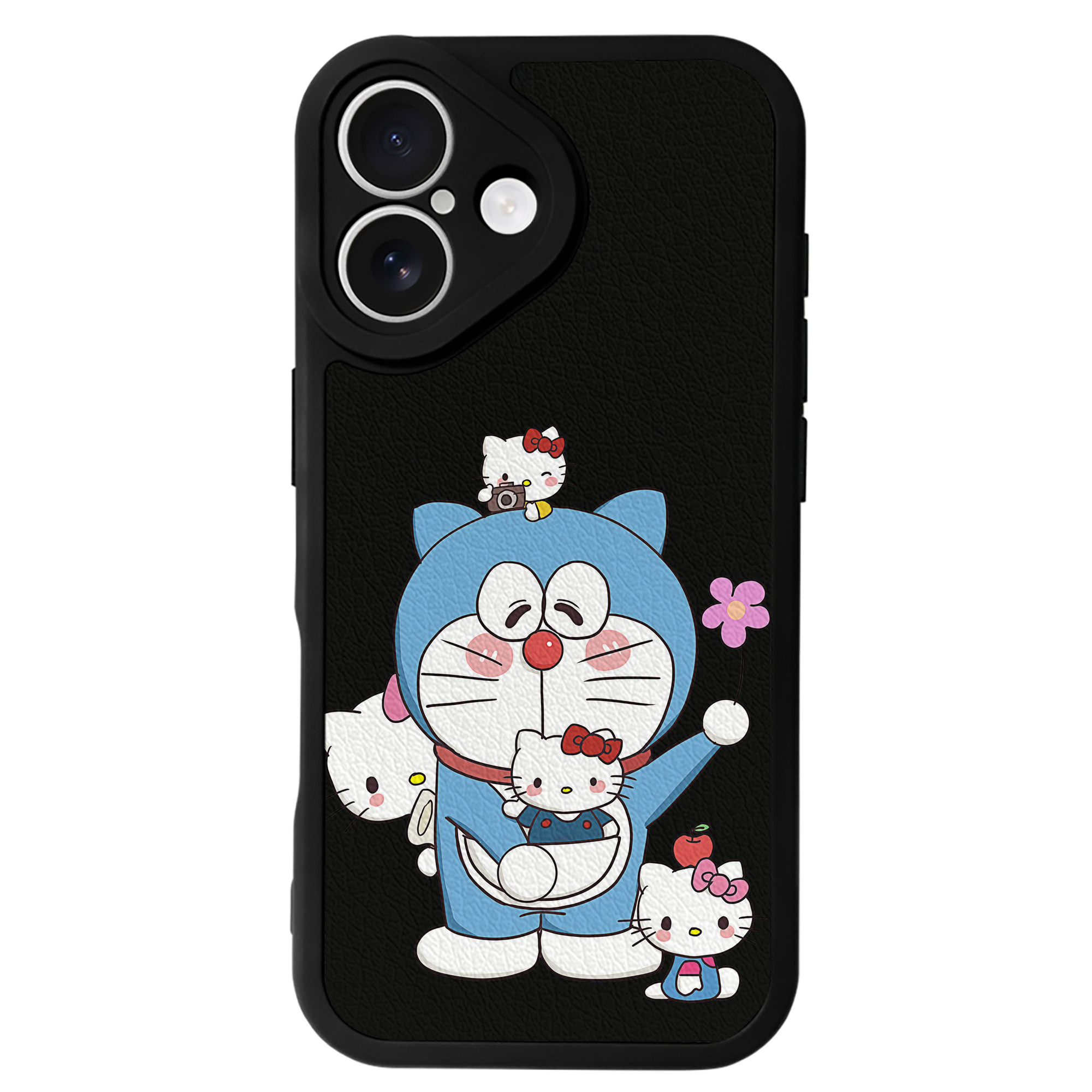 （画像用） ドラえもん Doraemon 【iPhone 16シリーズ対応】シリコンスマホケース（レザー調） 材質：シリコン